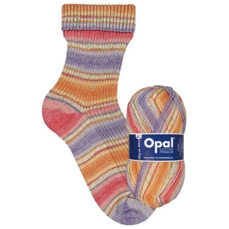 Opal Cotton Premium 9711 Flower Meadow with wool, nylon, and cotton
